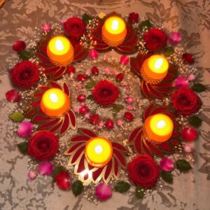 Lotus Tea Light Candle Holder Set
