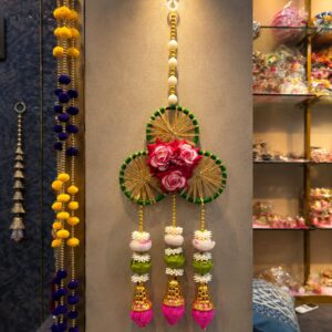 Elegant Rose & Lotus Ring Hanging Ornament