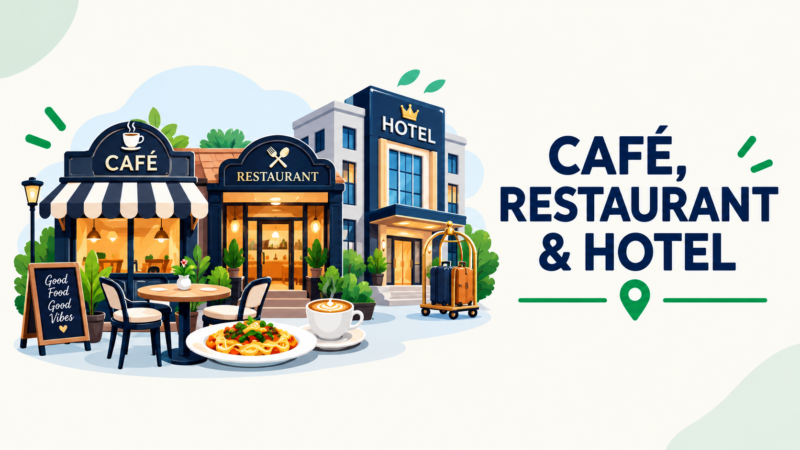 Café,  Restaurant, hotel